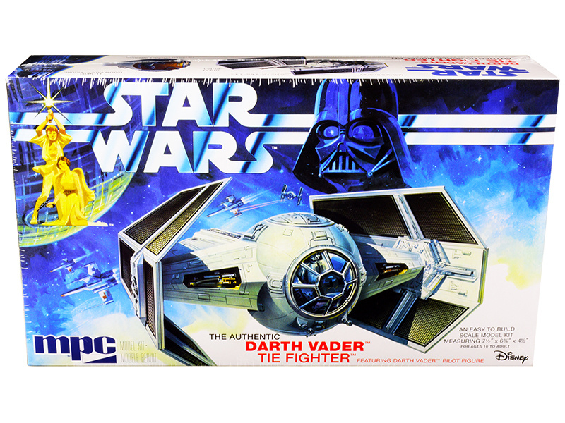 Skill 2 Model Kit Darth Vader's Tie Fighter "Star Wars: Episode Iv – A New Hope" (1977) Movie By Mpc