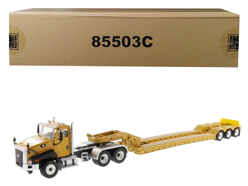 Cat Caterpillar Ct660 Day Cab With Xl 120 Low-Profile Hdg Lowboy Trailer And Operator "Core Classics" Series 1/50 Diecast Model By Diecast Masters