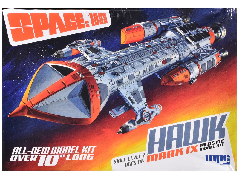 Skill 2 Model Kit Hawk Mark Ix Spacecraft "Space: 1999" (1975-1977) Tv Series 1/72 Scale Model By Mpc
