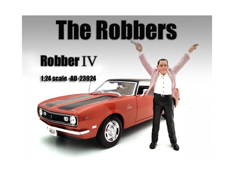 "The Robbers" Robber Iv Figure For 1:24 Scale Models By American Diorama