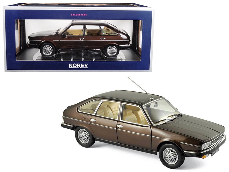 1981 Renault 30 Tx Bronze Brown 1/18 Diecast Model Car By Norev