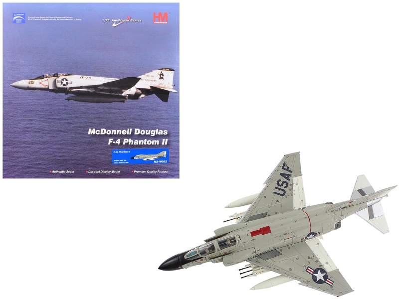 Mcdonnell Douglas F-4C Phantom Ii Fighter-Bomber Aircraft "45Th Tfs Ubon Thailand" (1965) United States Air Force "Air Power Series" 1/72 Diecast Model By Hobby Master