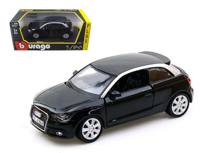 Audi A1 Black 1/24 Diecast Car Model By Bburago