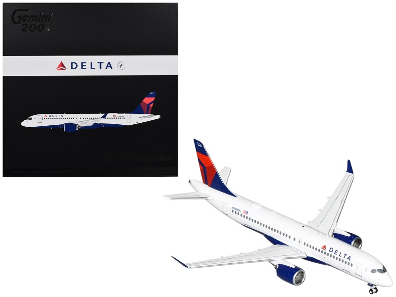 Airbus A220-300 Delta Air Lines Diecast Model
