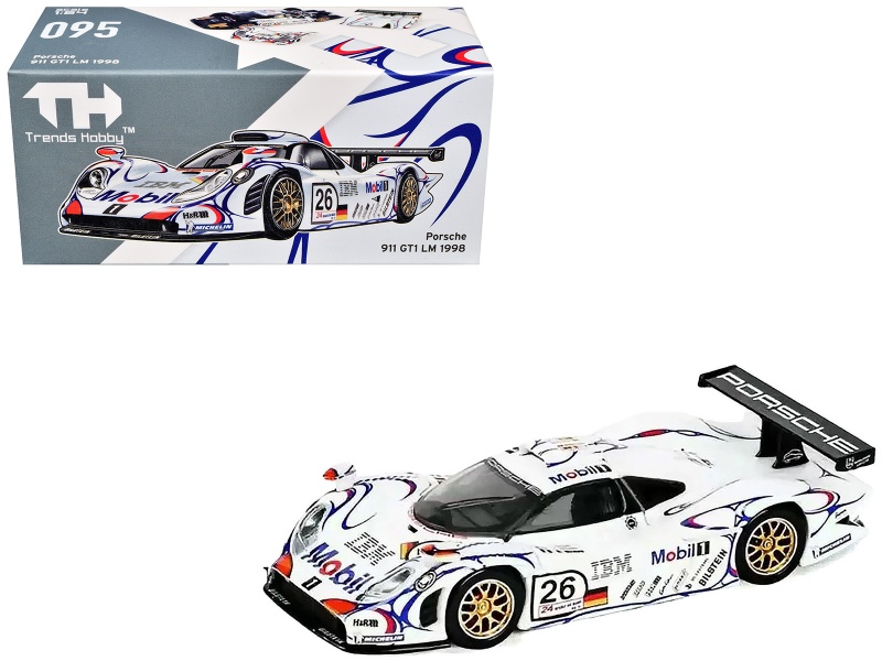 Porsche 911 Gt1 #26 Allan Mcnish - Stephane Ortelli - Laurent Aiello "Porsche Ag" Winner "24 Hours Of Le Mans" (1998) 1/64 Diecast Model Car By Trends Hobby