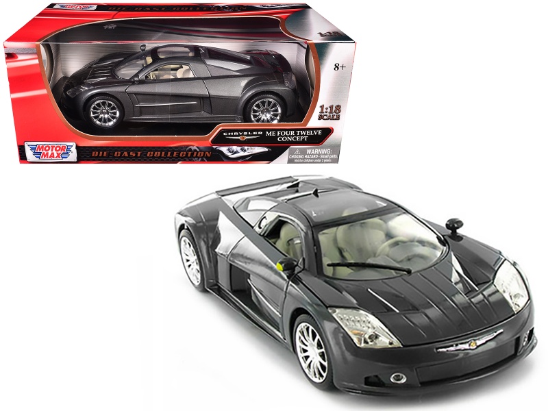 Chrysler Me Four Twelve Concept Car Grey 1/18 Diecast Model Car By Motormax