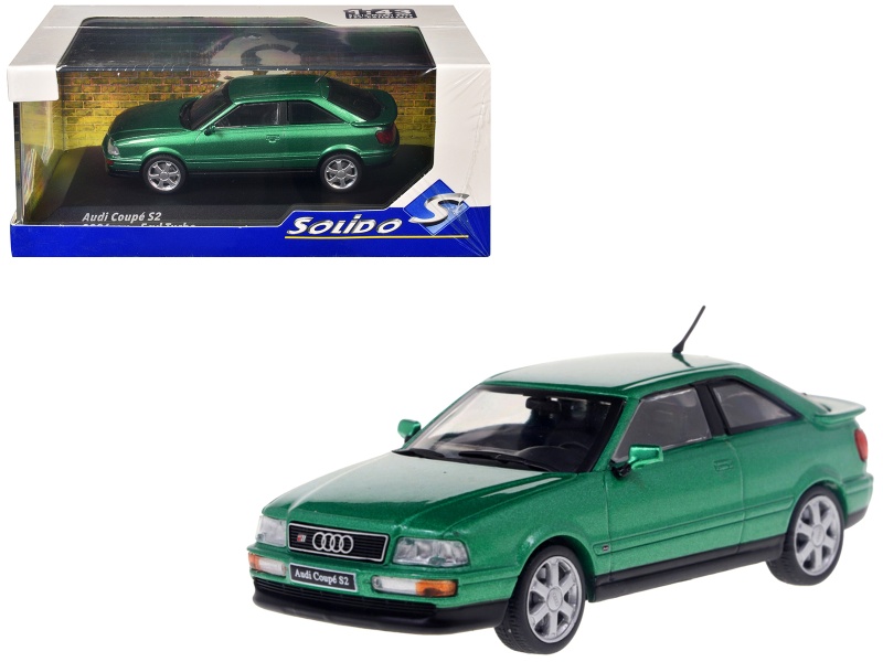 1994 Audi Coupe S2 Cricket Green Metallic 1/43 Diecast Model Car By Solido