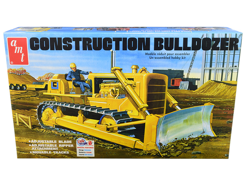 Skill 3 Model Kit Construction Bulldozer 1/25 Scale Model By Amt