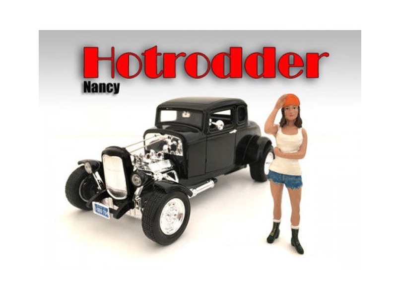 "Hotrodders" Nancy Figure For 1:24 Scale Models By American Diorama