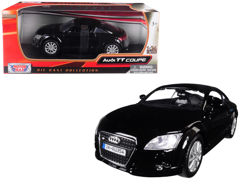 Audi Tt Coupe Black 1/24 Diecast Model Car By Motormax