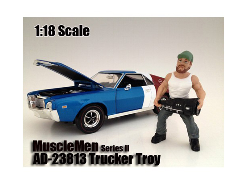 Musclemen "Trucker Troy" Figure For 1:18 Scale Models By American Diorama