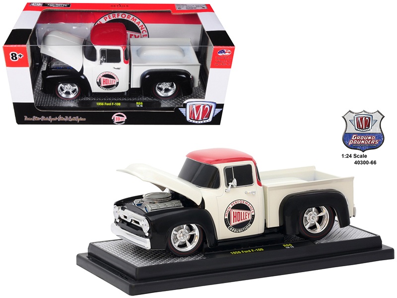 1956 Ford F-100 Pickup Truck "Holley" Limited Edition To 5800 Pieces Worldwide 1/24 Diecast Model Car By M2 Machines