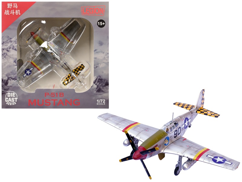 North American P-51B Mustang Aircraft 'Sweet Clara II' 1/72 Diecast Model