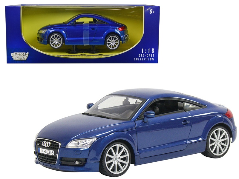 2007 Audi Tt Blue 1/18 Diecast Car Model By Motormax