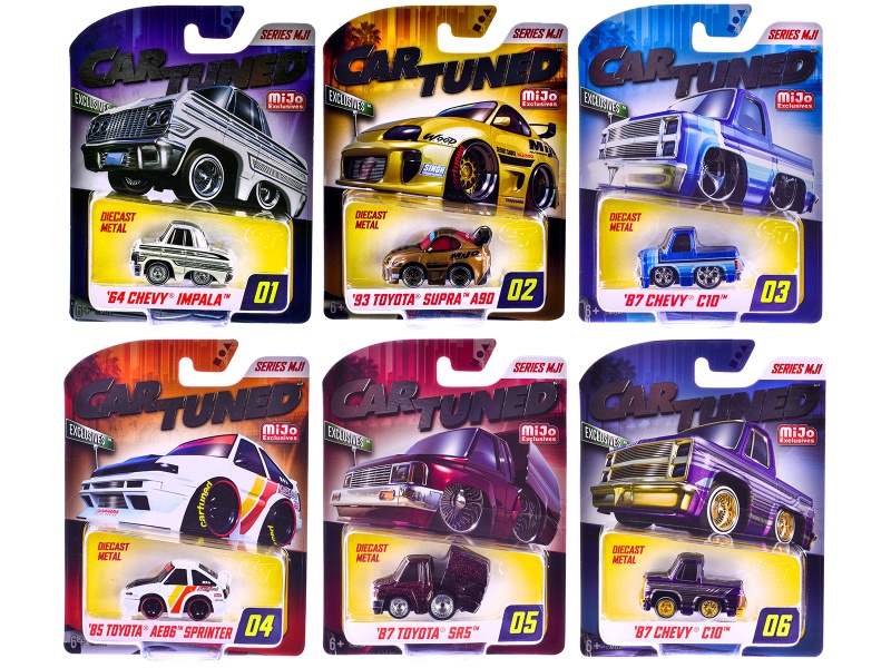 Mijo Exclusives Series Mj1 Set Of 6 Pieces Diecast Model Cars By Cartuned