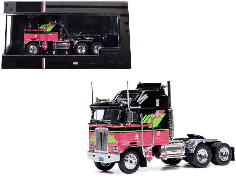 1976 Kenworth K100 Aerodyne Truck Tractor, Black and Pink