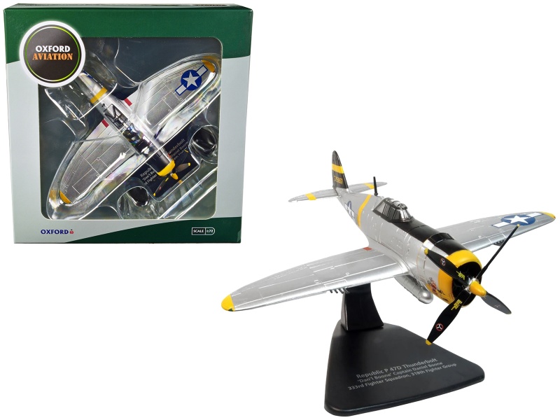 Republic P-47D Thunderbolt Fighter Plane Usaaf "Captain Daniel Boone 333Rd Fighter Squadron 318Th Fighter Group" "Oxford Aviation" Series 1/72 Diecast Model Airplane By Oxford Diecast