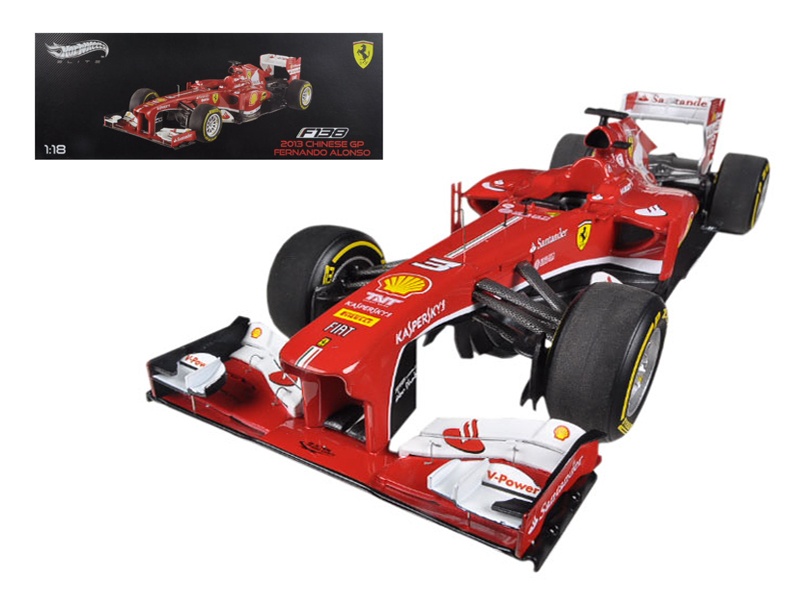 Ferrari F1 F138 Fernando Alonso China Gp 2013 Elite Edition 1/18 Diecast Car Model By Hotwheels