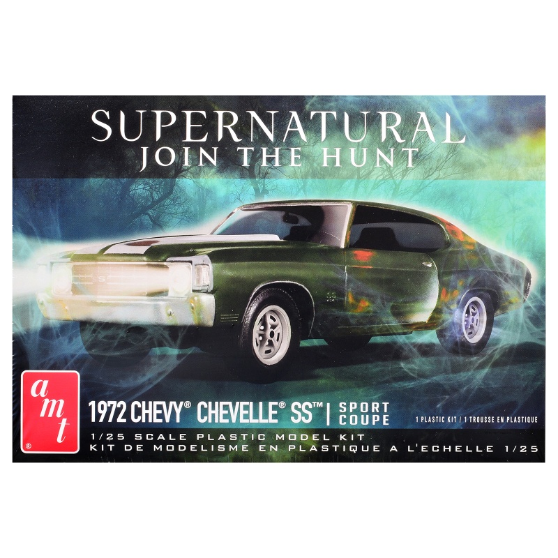 Skill 2 Model Kit 1972 Chevrolet Chevelle Ss "Supernatural" (2005-2020) Tv Series 1/25 Scale Model By Amt
