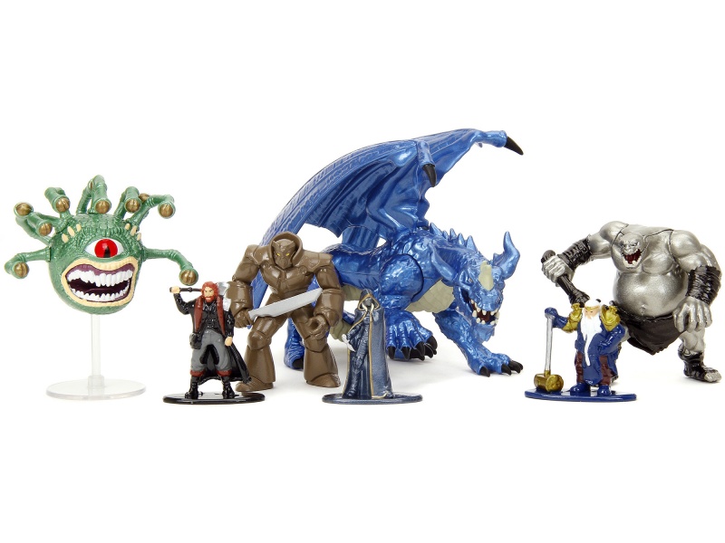 "Dungeons And Dragons" Set Of 7 Diecast Figures By Jada