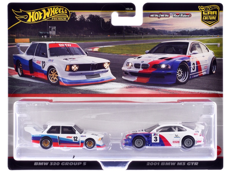 BMW 320 Group 5 #12 and 2001 BMW M3 GTR #3 Set of 2