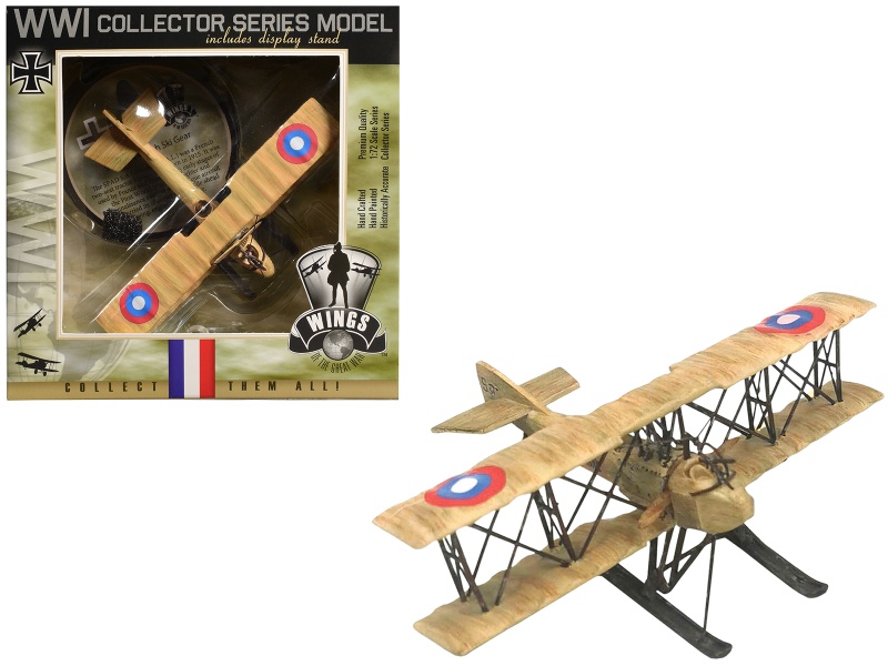Spad Sa 4 Aircraft With Ski Gear "French Air Force" 1/72 Model Airplane By Wings Of The Great War
