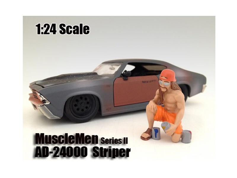 Musclemen "Striper" Figure For 1:24 Scale Models By American Diorama