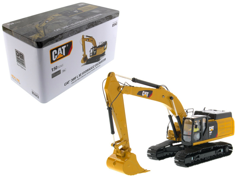 Cat Caterpillar 349F L Xe Hydraulic Excavator With Operator "High Line" Series 1/50 Diecast Model By Diecast Masters