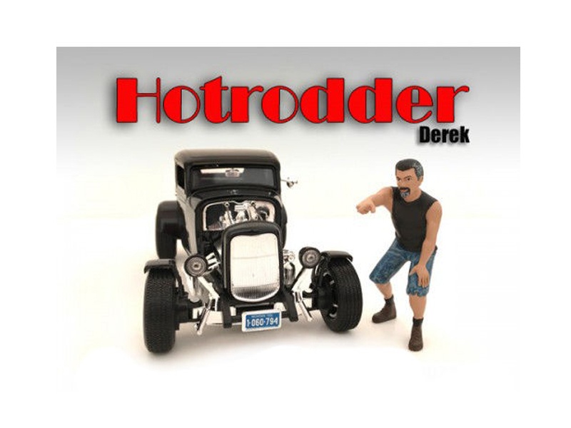 "Hotrodders" Derek Figure For 1:24 Scale Models By American Diorama