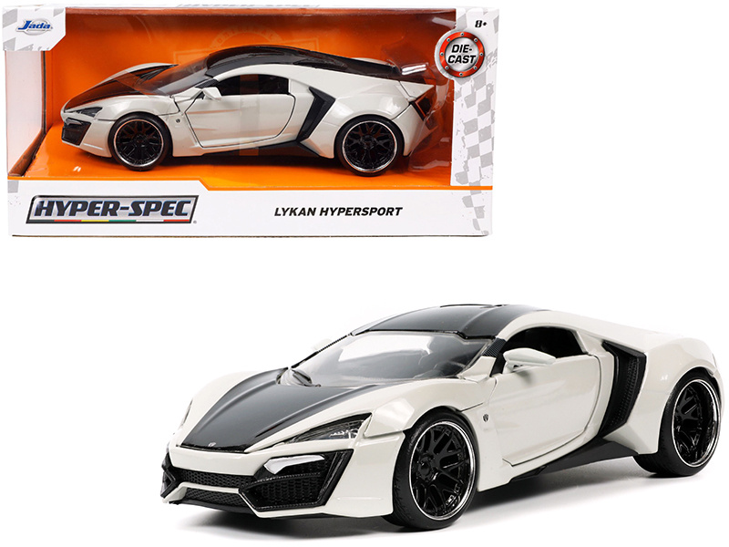 Lykan Hypersport Gray And Black "Hyper-Spec" Series 1/24 Diecast Model Car By Jada