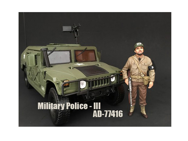 Wwii Military Police Figure Iii For 1:18 Scale Models By American Diorama