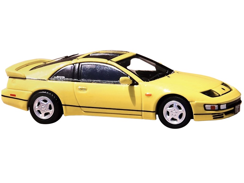 Nissan Fairlady Z (Z32) Rhd (Right Hand Drive) Yellow Pearlglow With Sunroof And Extra Wheels 1/64 Diecast Model Car By Inno Models
