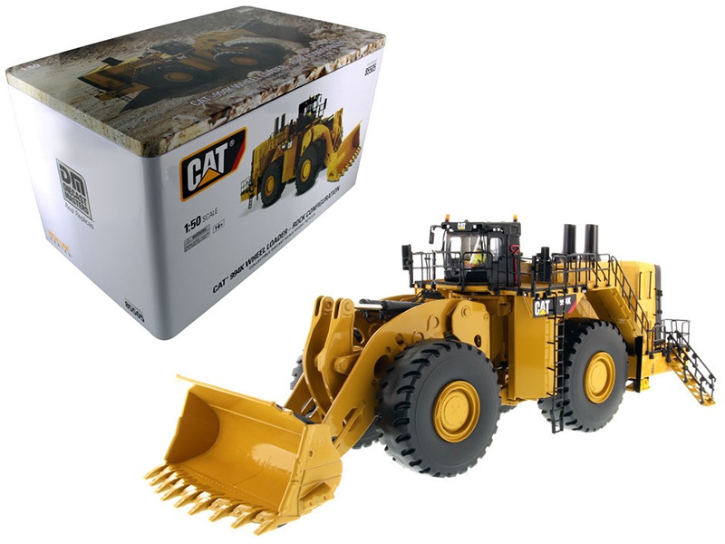 Cat Caterpillar 994K Wheel Loader With Rock Bucket And Operator "High Line Series" 1/50 Diecast Model By Diecast Masters