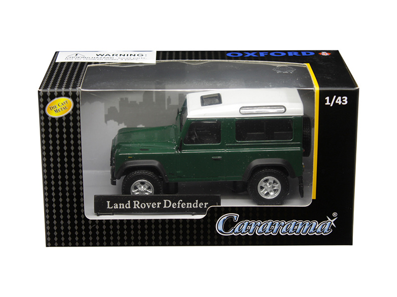 Land Rover Defender Dark Green 1/43 Diecast Model Car By Cararama