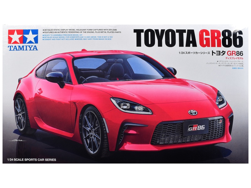 Model Kit Toyota Gr86 1/24 Scale Model By Tamiya