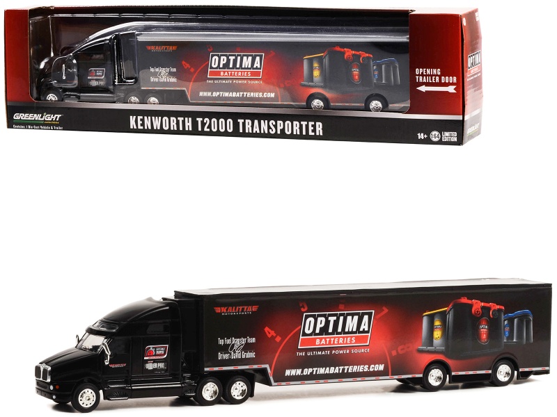 Kenworth T2000 Transporter Black Diecast Model - Hobby Exclusive Series 1/64