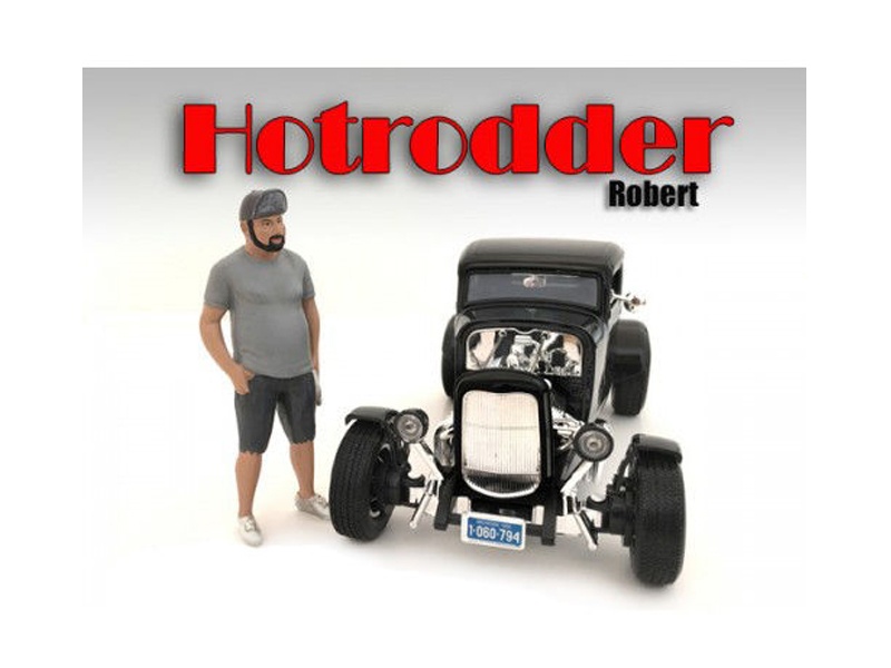 "Hotrodders" Robert Figure For 1:18 Scale Models By American Diorama
