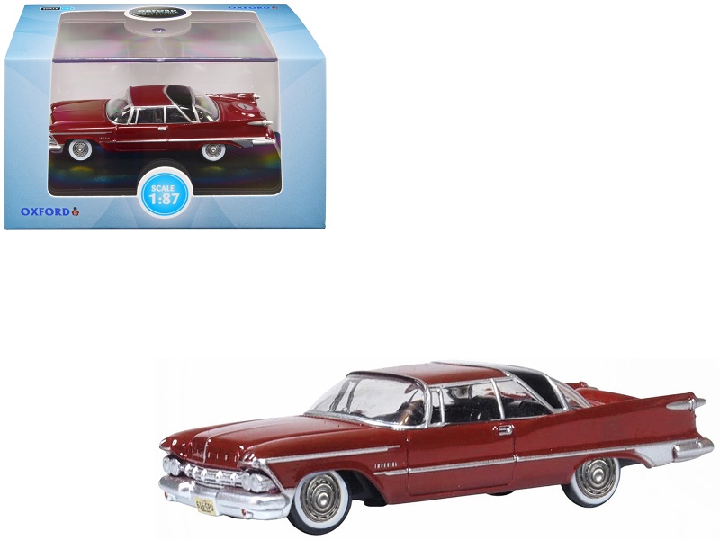1959 Chrysler Imperial Crown 2 Door Hardtop Radiant Red Diecast Model Car