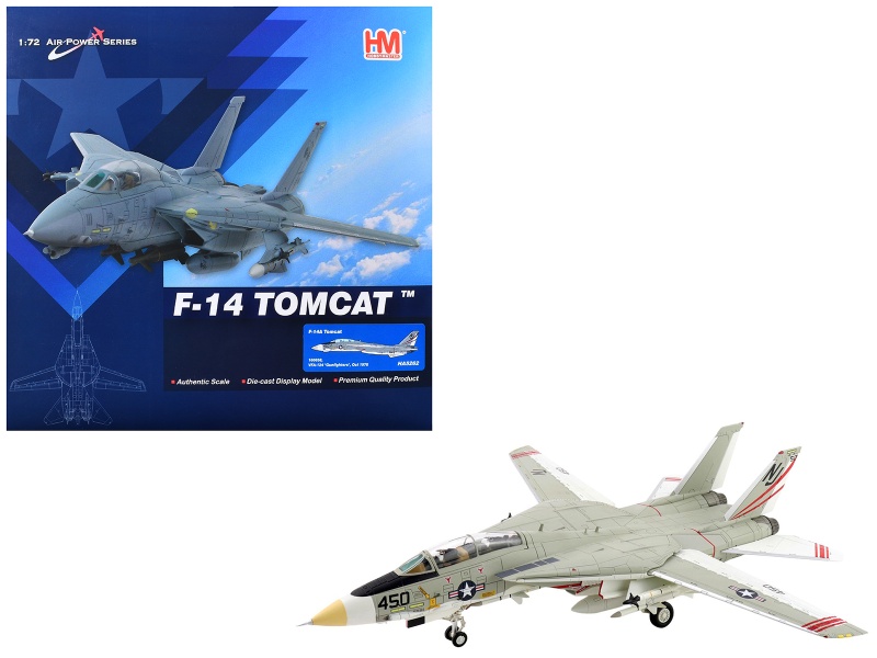 Grumman F-14A Tomcat Fighter Aircraft "Vfa-124 Gunfighters" (1978) United States Navy "Air Power Series" 1/72 Diecast Model By Hobby Master