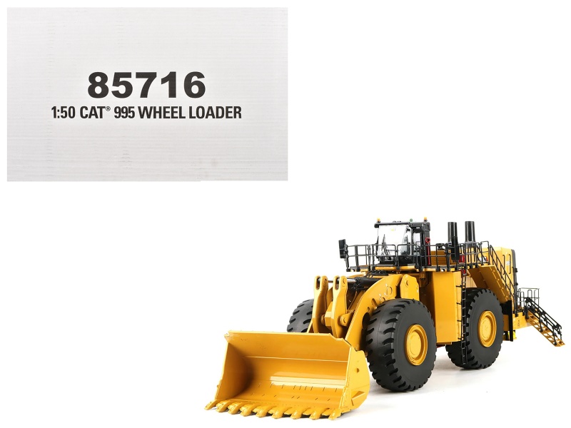 Cat Caterpillar 995 Wheel Loader Yellow "High Line Series" 1/50 Diecast Model By Diecast Masters