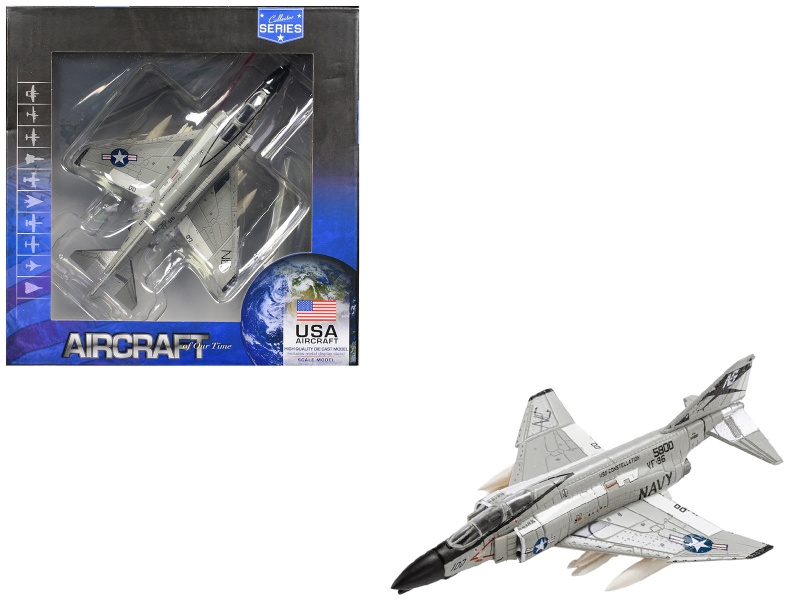 Mcdonnell Douglas F-4 Phantom Ii Aircraft "Vf-96 Fighting Falcons Showtime 100 Lieutenant Randy Cunningham Uss Constellation Vietnam" (1972) United States Navy "Collector Series" 1/144 Diecast Model By Air Force 1