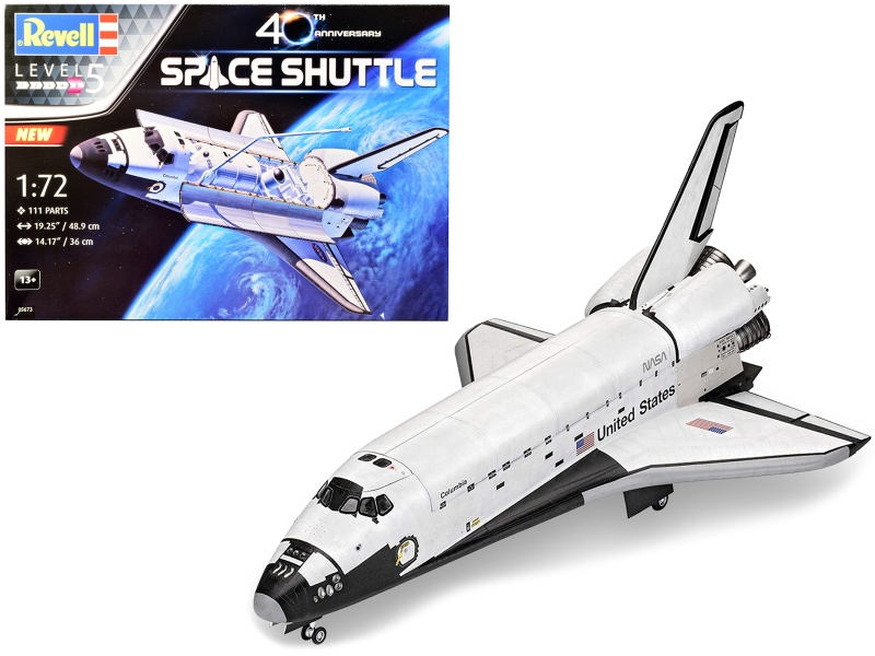 Level 5 Model Kit Nasa Space Shuttle 40Th Anniversary 1/72 Scale Model By Revell