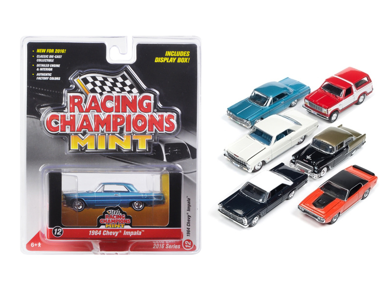 Mint Release 2 Set C Set Of 6 Cars Limited Edition 1/64 Diecast Model Cars By Racing Champions