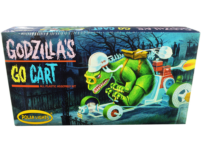 Skill 2 Model Kit Godzilla's Go Cart Model Kit By Polar Lights