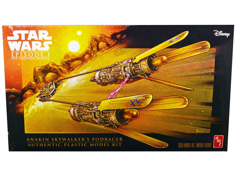 Skill 2 Model Kit Anakin Skywalker's Podracer "Star Wars Episode I: The Phantom Menace" 1/32 Scale Model By Amt