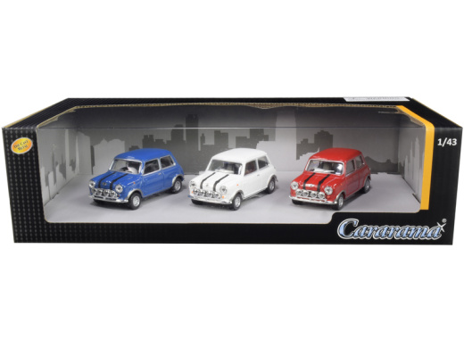 Mini Cooper 3 Piece Gift Set 1/43 Diecast Model Cars by Cararama