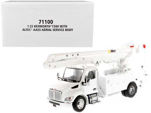 Kenworth T380 with Altec AA55 Aerial Service Truck Diecast Model - Diecast Masters