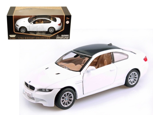 Bmw M3 E92 Coupe White 1/24 Diecast Model Car By Motormax