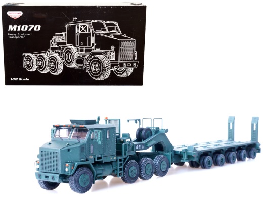 M1070 Heavy Equipment Transporter Army Green 'Armor Premium' Series 1/72 Diecast Model