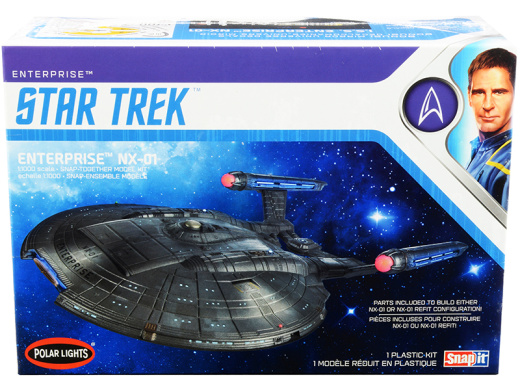 Enterprise Nx-01 Starship Model Kit - Polar Lights Skill 2